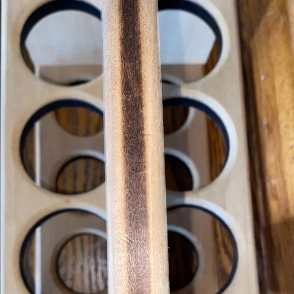 Natural Wood Beer Caddy with Bottle Opener Element Design g3studios - Picture 4 of 4